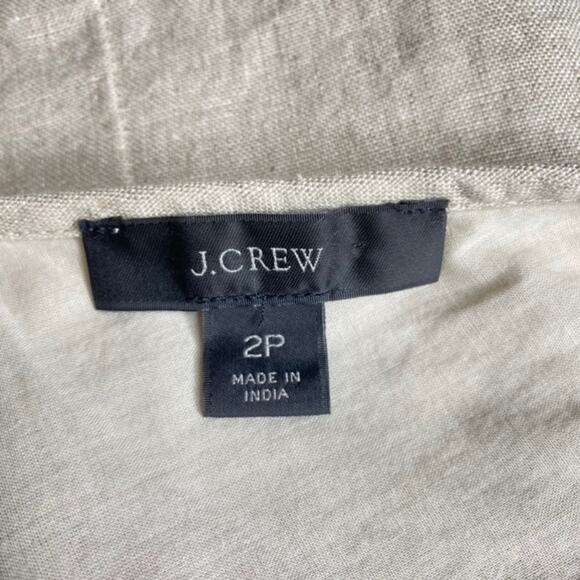 J. Crew V-back Linen Shirtdress - Picture 9 of 10